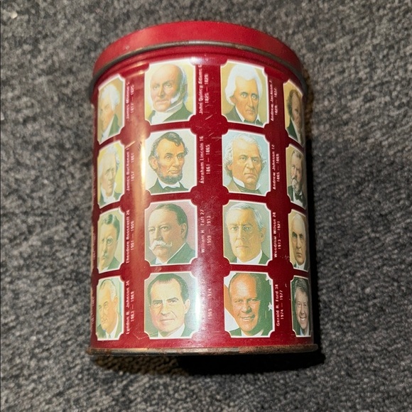 Vintage Presidential Collectible Tin - Red 1989 Valleybrook - Picture 3 of 8